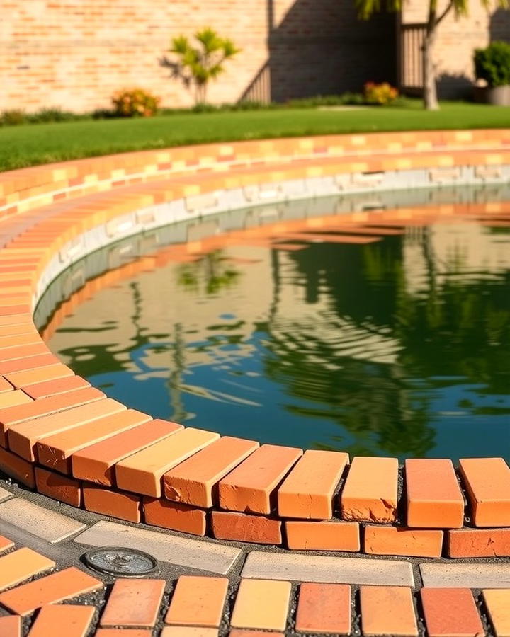 Brick Lined Edges - 25 Pond Edging Ideas