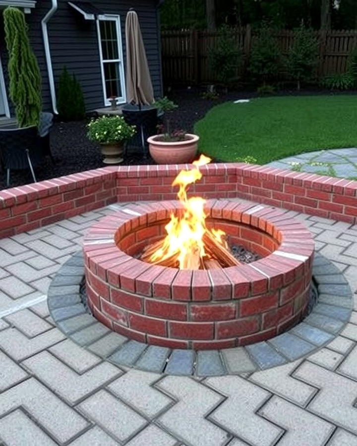 Brick Lined In Ground Fire Pit - 25 Wood Burning Fire Pit Ideas