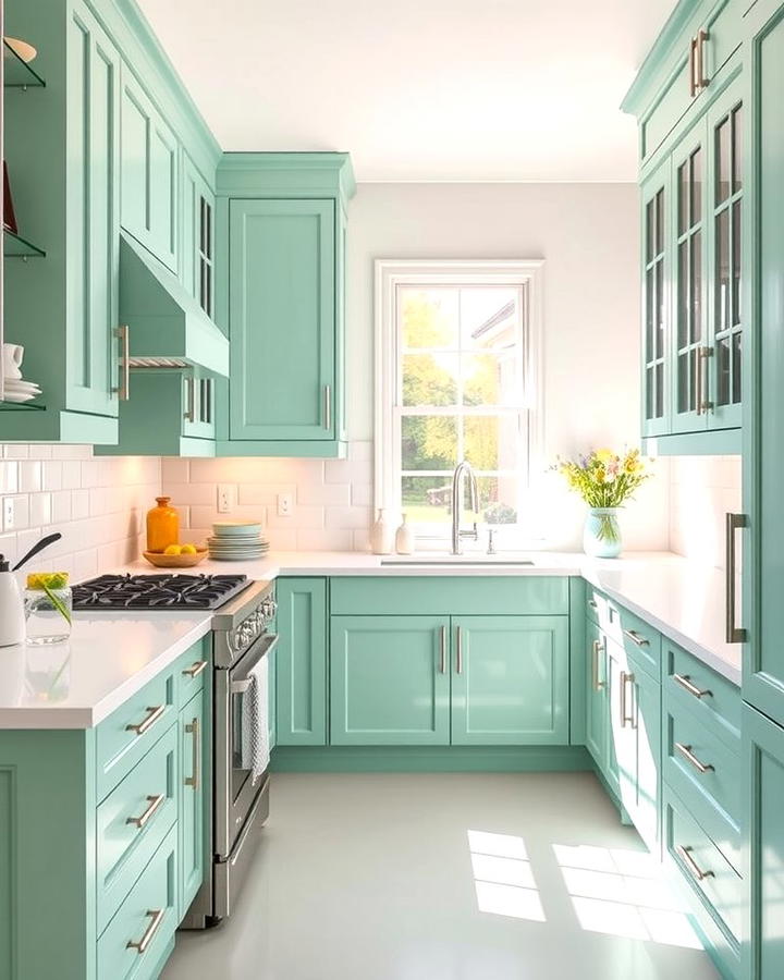 Bright Kitchen Cabinets - 30 Colorful Room Ideas