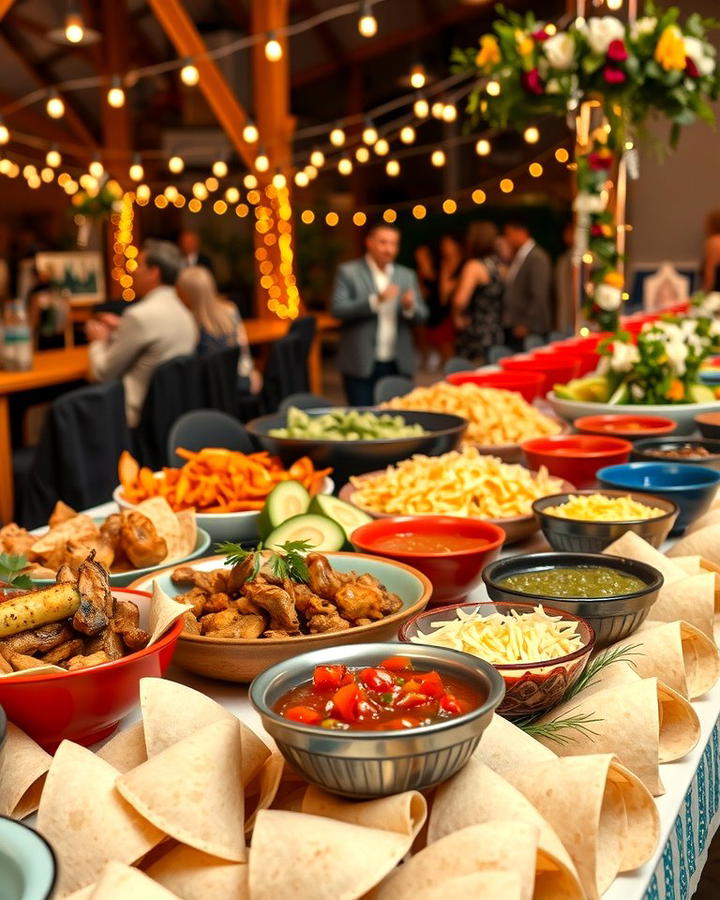 Build Your Own Taco Bar - 25 Wedding Buffet Ideas