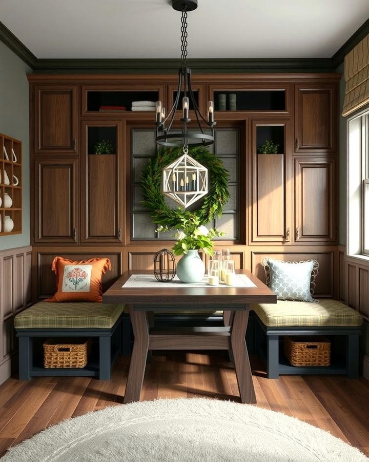 Built In Bench Storage - 30 Dining Room Storage Ideas