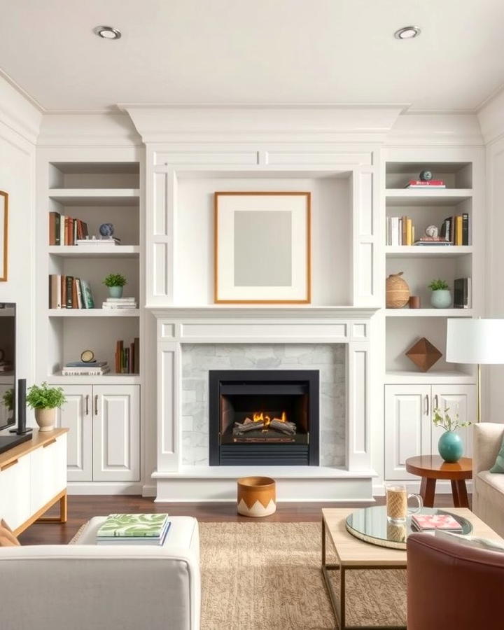 Built In Fireplaces with Storage Solutions - 25 Small Living Room Fireplace Ideas