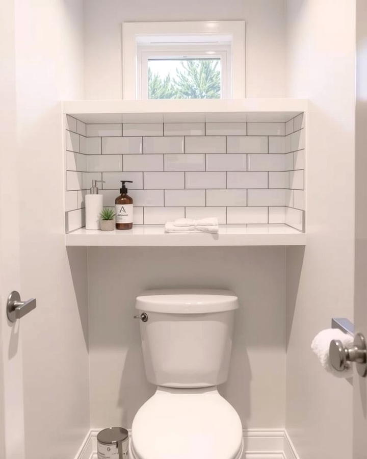 Built In Nooks Above the Toilet - 25 Over Toilet Storage Ideas