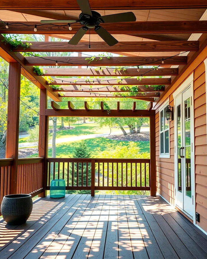 Built In Pergola Deck - 30 Large Deck Ideas