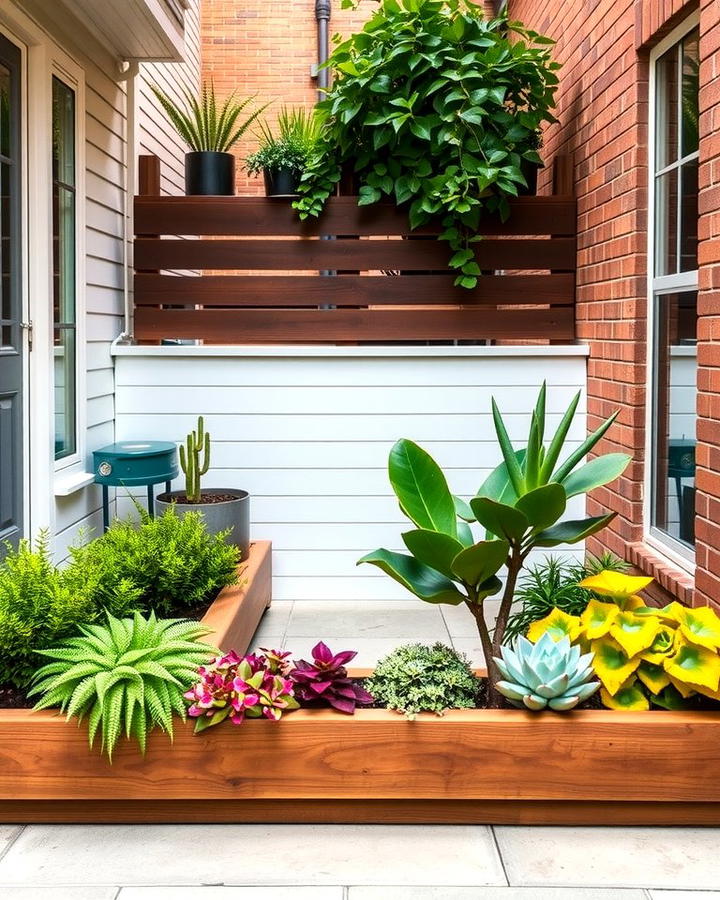 Built In Planters for a Seamless Look - 25 townhouse patio ideas