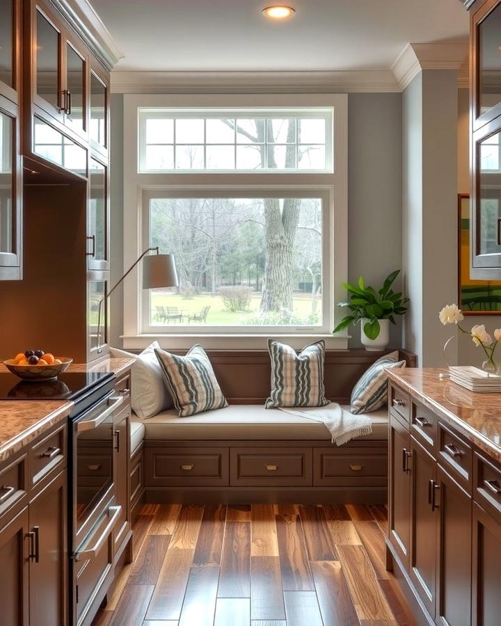 Built In Seating Nooks - 25 Transitional Kitchen Ideas