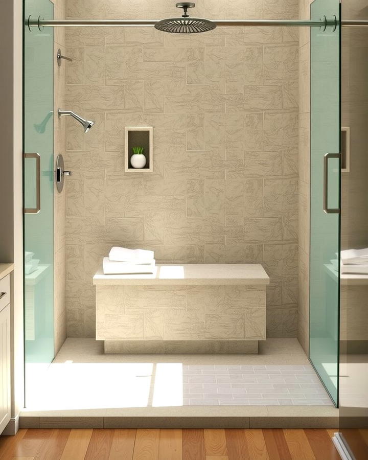 Built In Shower Bench - 25 Spa Like Bathroom Ideas