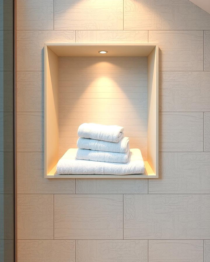 Built In Towel Niche - 25 Towel Display Ideas