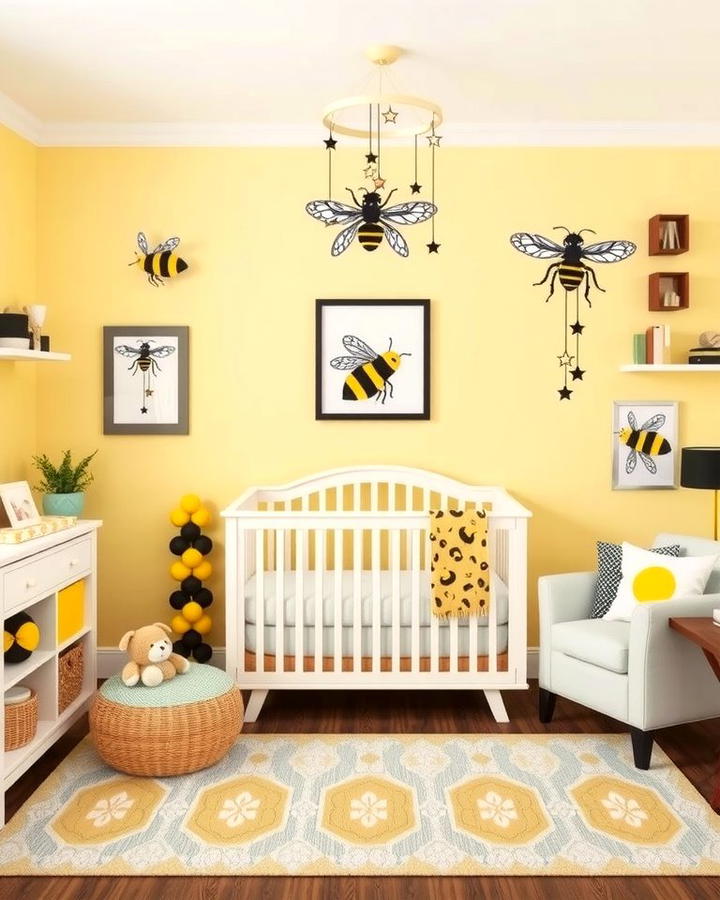 Bumblebee Accent Pieces - 25 Yellow Nursery Ideas