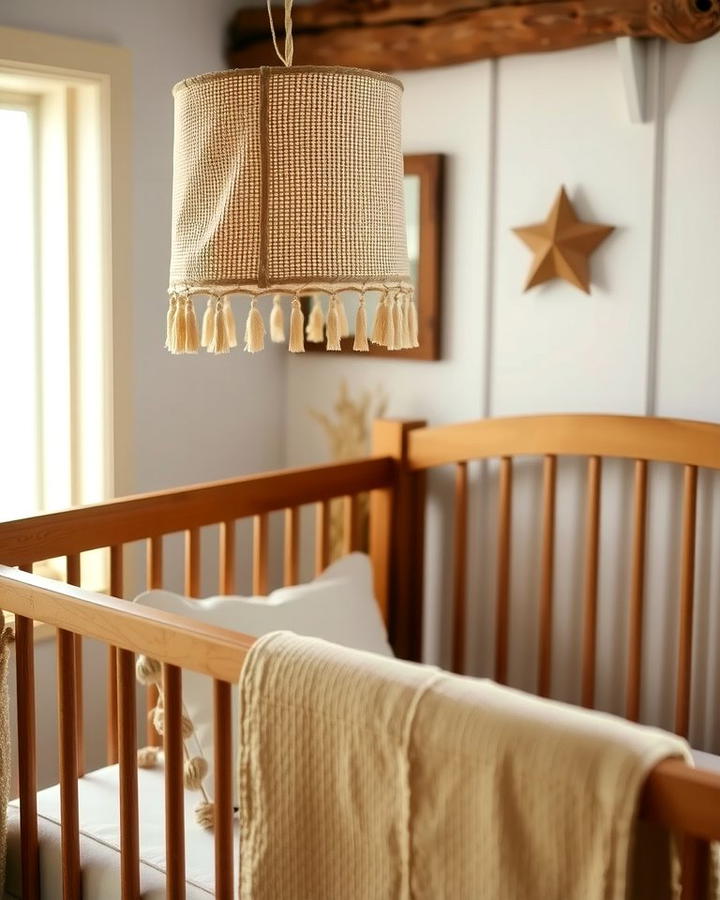 Burlap Accents - 25 Rustic Nursery Ideas