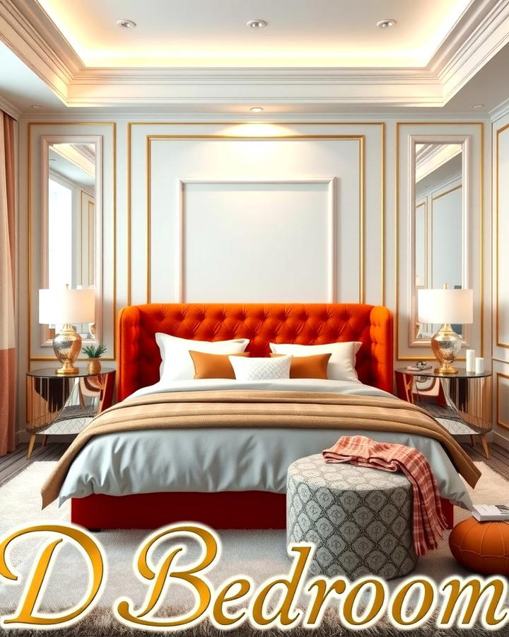 Burnt Orange Headboard - 30 Burnt Orange Bedroom Ideas