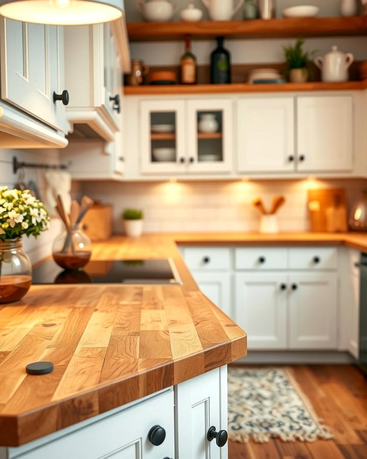 Butcher Block Countertops - 25 Vintage Kitchen Ideas