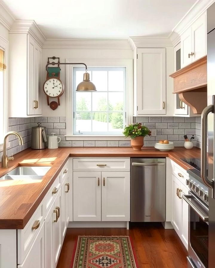 Butcher Block Countertops - 25 Traditional Kitchen Ideas