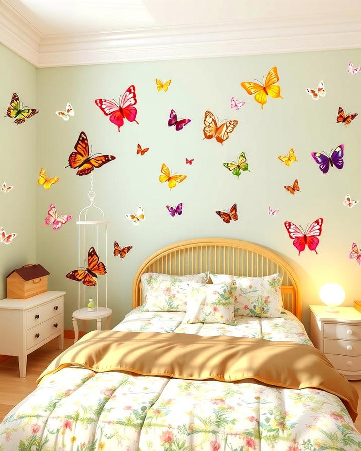 Butterfly Accents - 30 Fairy-themed Bedroom Ideas