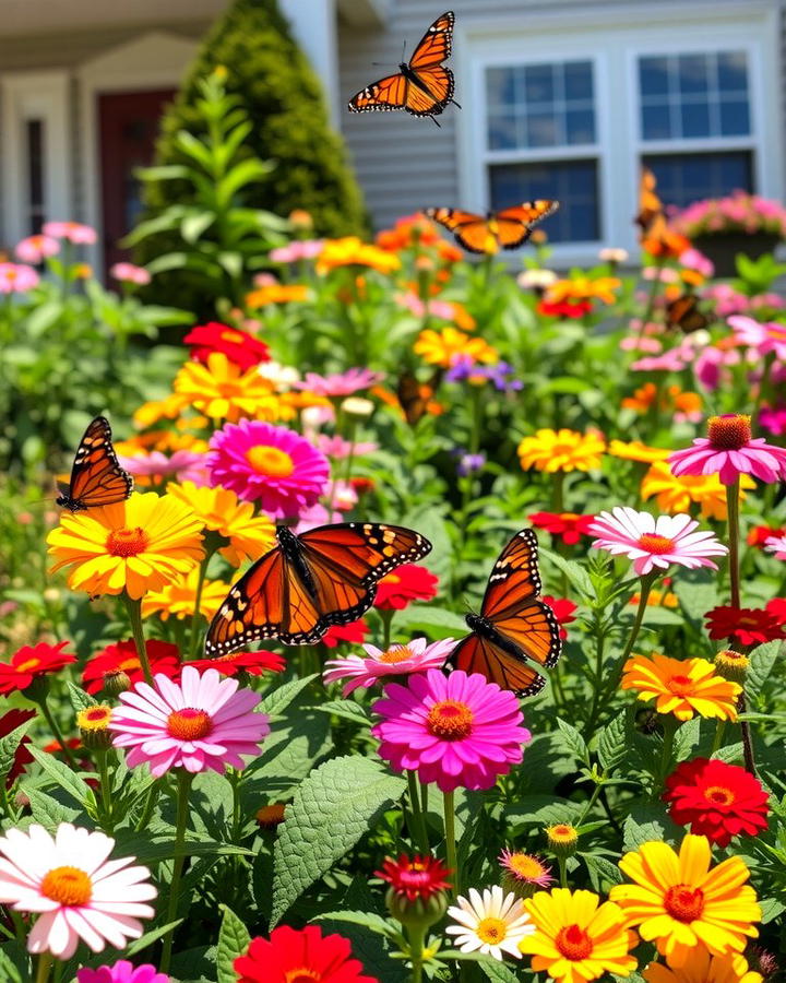 Butterfly Friendly Flower Bed - 30 Front Yard Flower Bed Ideas