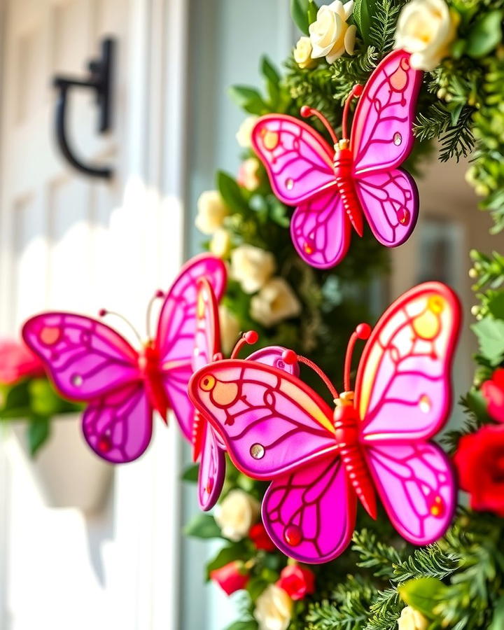 Butterfly Ornaments - 25 Summer Front Door Decor Ideas