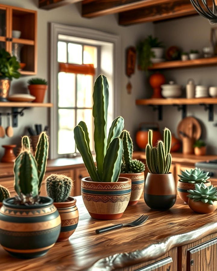 Cactus and Succulent Decor - 25 Southwestern Kitchen Ideas