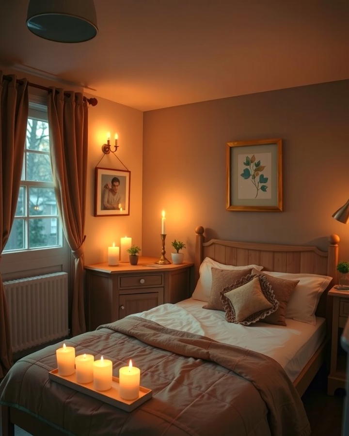 Candle Style Lighting for Romantic Vibes - 25 small bedroom lighting ideas