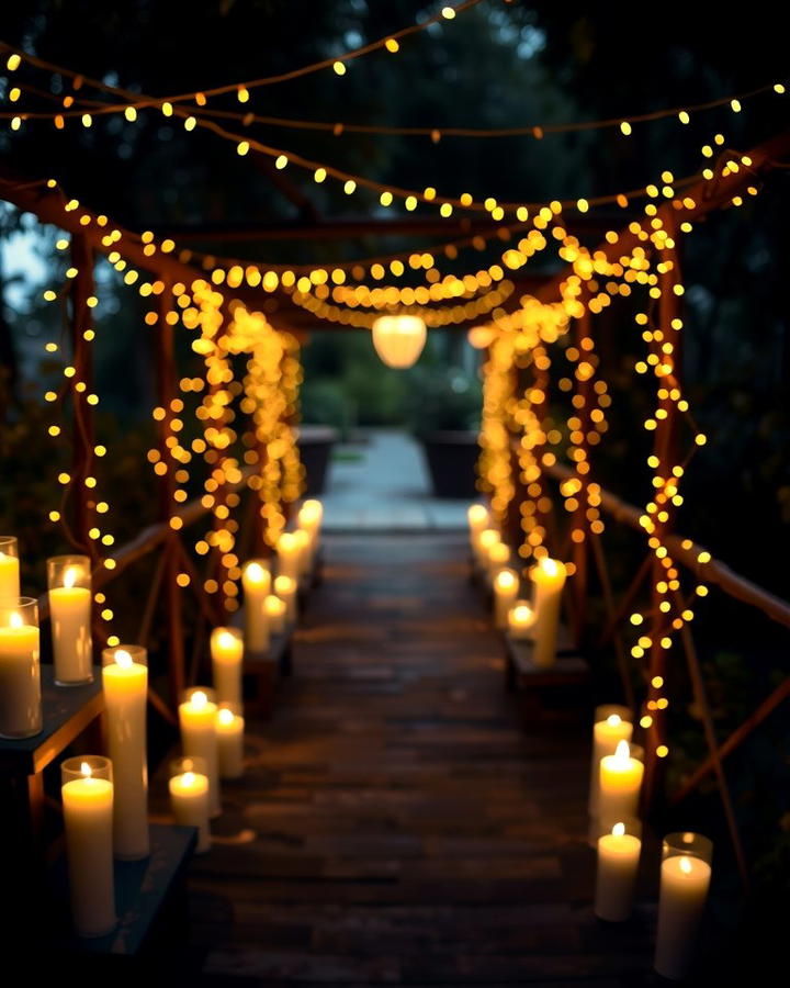 Candlelit Pathway Entrance - 25 Wedding Entrance Ideas