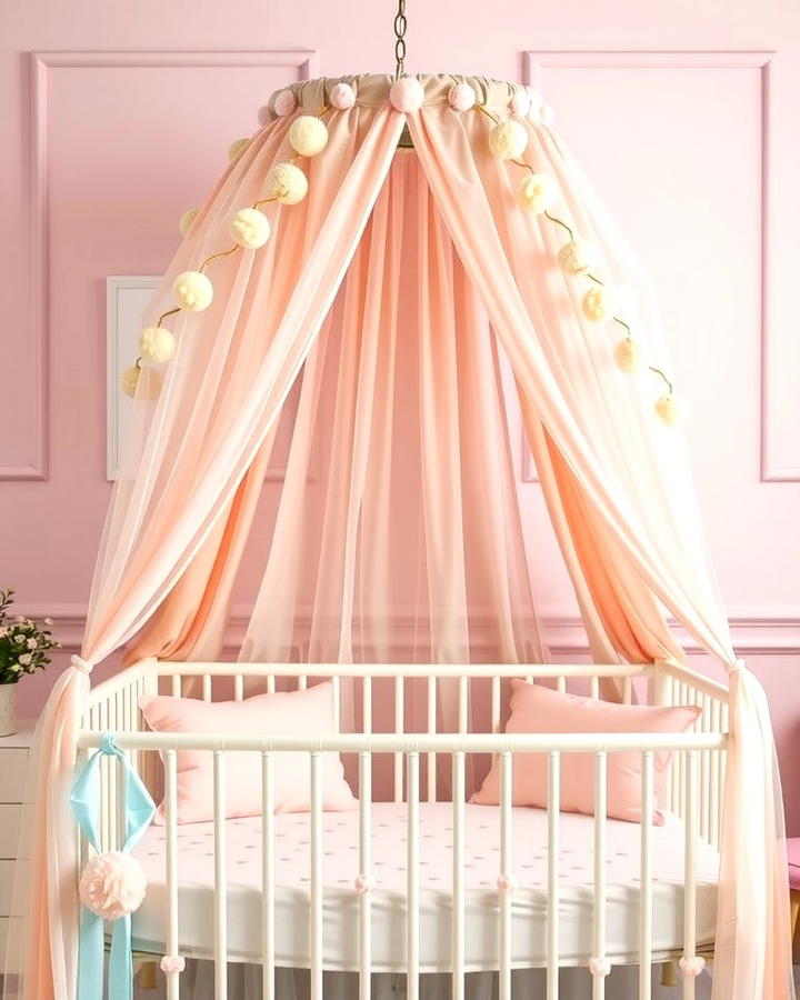 Canopy Over the Crib - 25 Princess Nursery Ideas