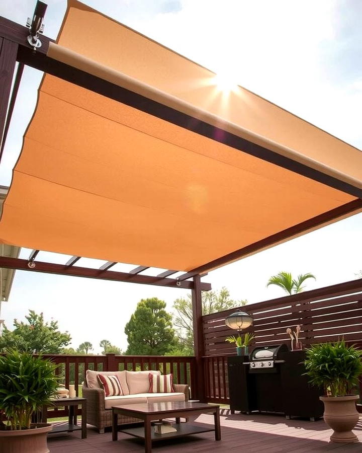 Canvas Awning Roof - 25 Pergola Roof Ideas