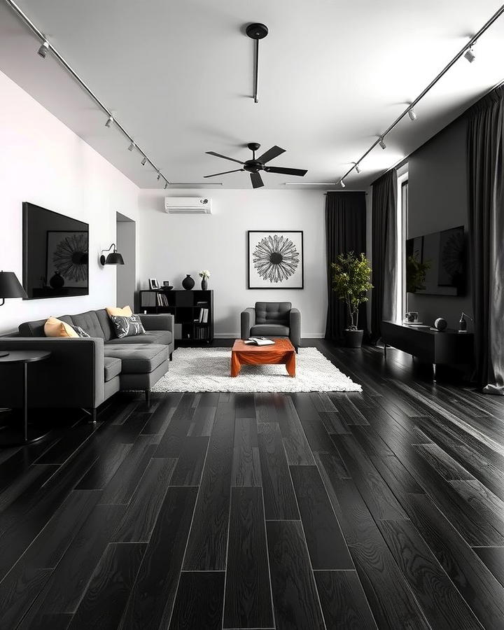 Carbon Black Boldness - 25 Wood Floor Colors