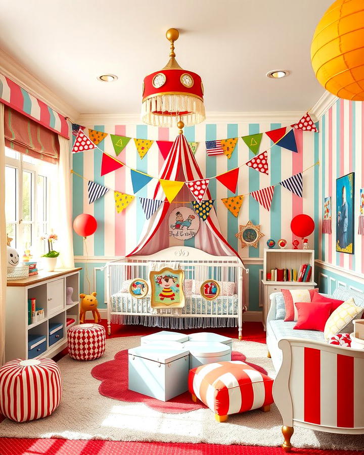 Carnival Celebration Nursery - 25 Whimsical Nursery Ideas