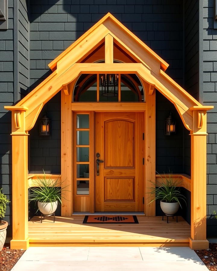 Cedar Clad Entryway for a Warm Welcome - 30 Black House With Cedar Accents