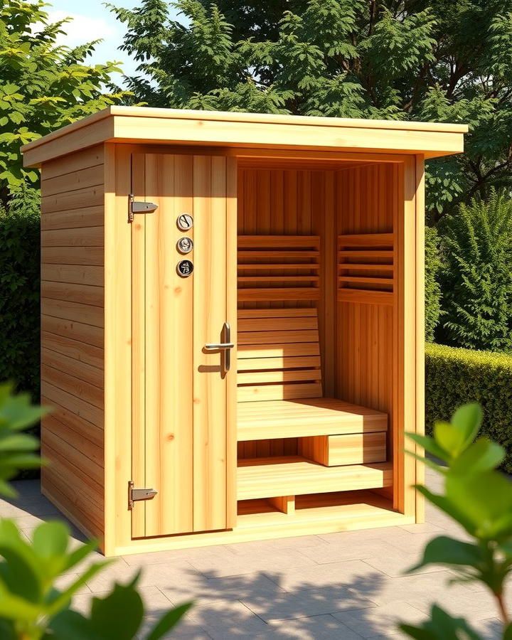 Cedar Wood Sauna - 25 Outdoor Sauna Ideas