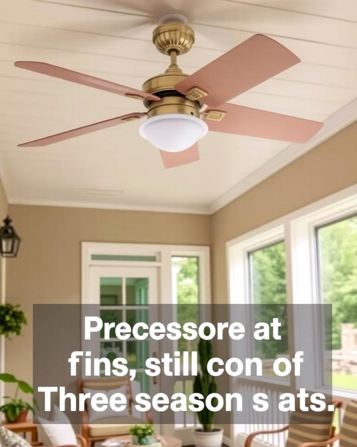 Ceiling Fans for Year Round Comfort - 25 Three Season Porch Ideas