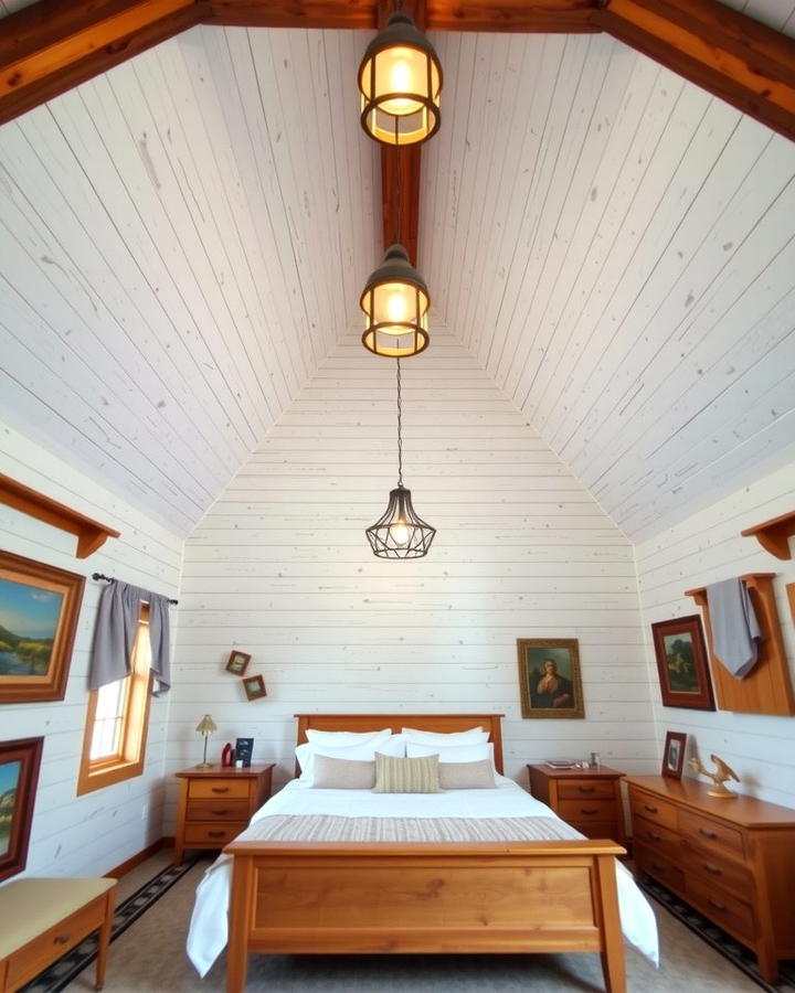 Ceiling Shiplap for a Cozy Ambiance - 25 Shiplap Bedroom Ideas