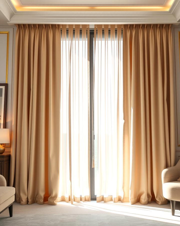 Ceiling to Floor Curtains for a Luxurious Touch - 25 Sliding Door Curtain Ideas