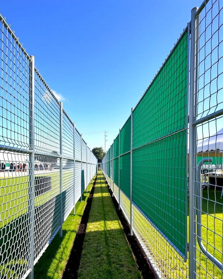 Chain Link Fence Panels - 25 Temporary Fence Ideas