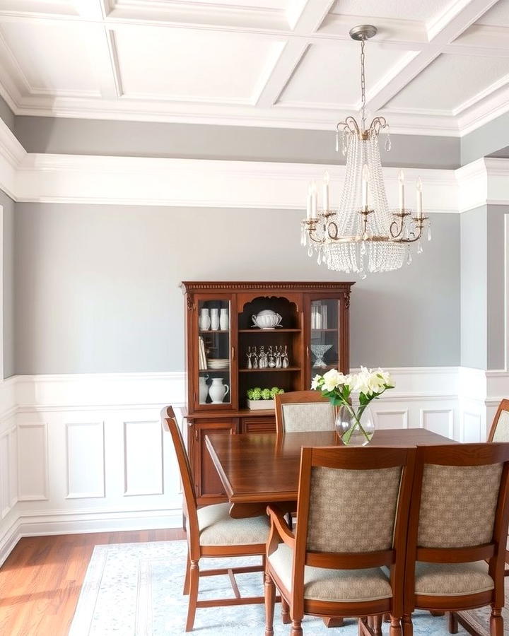 Chair Rail with Wainscoting Panels - 30 Chair Rail Ideas