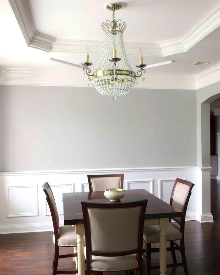 Chair Rail with Wainscoting - 30 Chair Rail Ideas