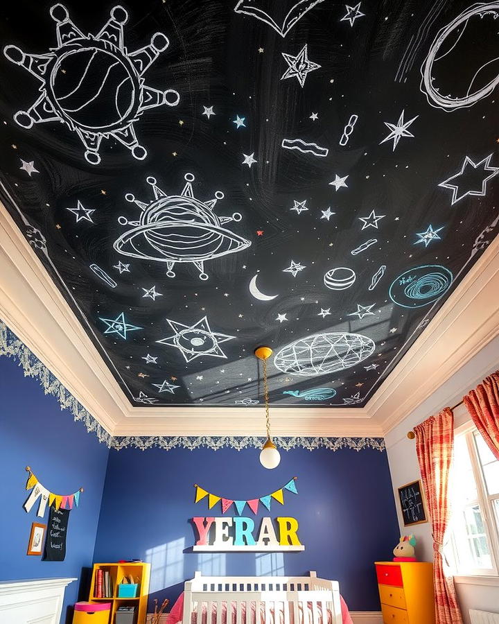 Chalkboard Ceiling - 30 Chalkboard Ideas