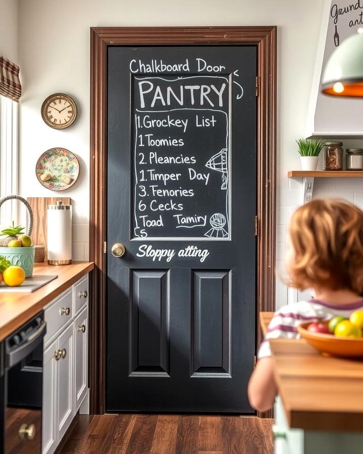 Chalkboard Doors - 25 Pantry Door Ideas