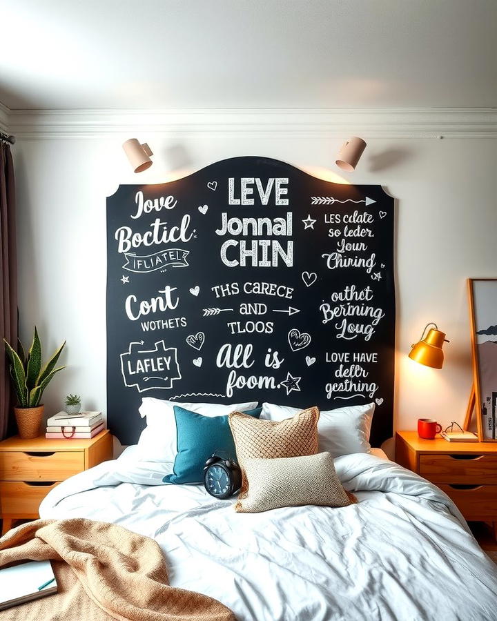 Chalkboard Headboard - 30 Chalkboard Ideas