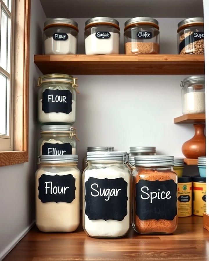 Chalkboard Labels for Storage Jars - 30 Chalkboard Ideas