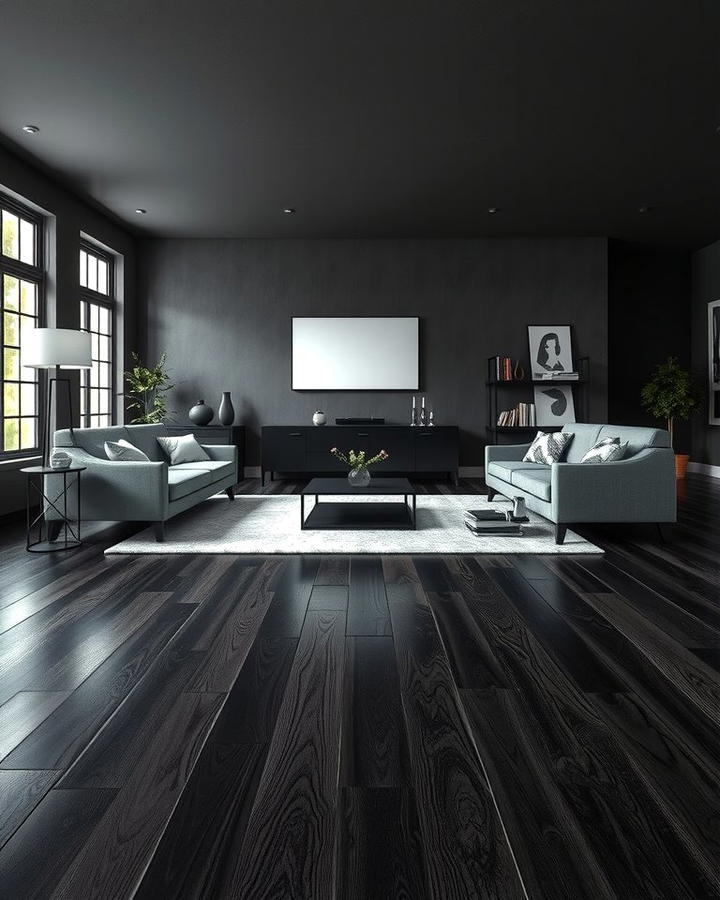 Charcoal Stained Wood Floors - 25 Wood Floor Colors