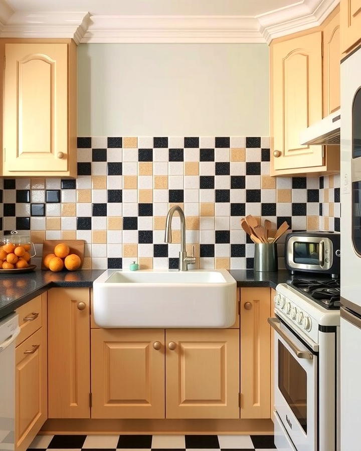 Checkerboard Tile Backsplashes - 30 1930s - 1940s Kitchens