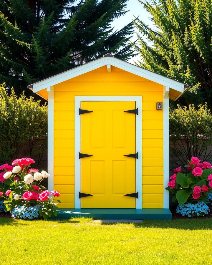 Cheerful Sunshine Yellow - 25 Shed Color Ideas