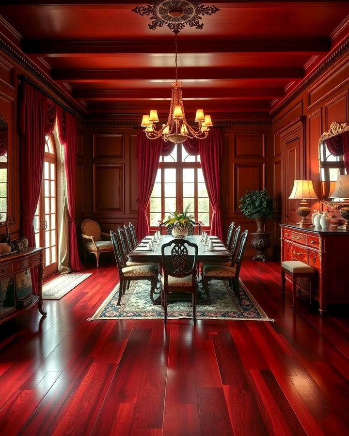 Cherry Red Warmth - 25 Wood Floor Colors