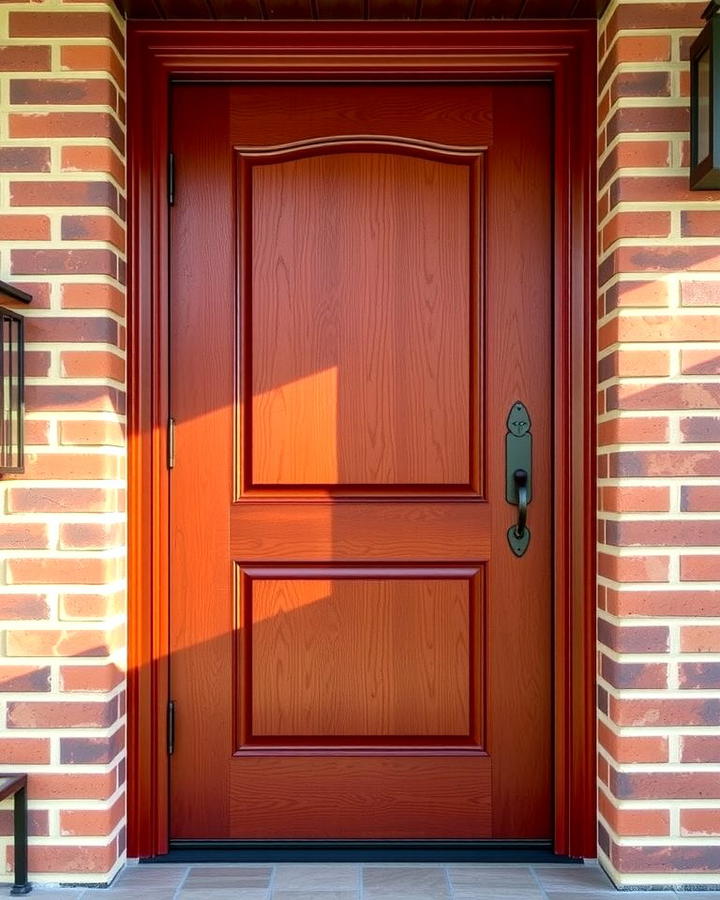 Cherrywood Warmth - 25 Stained Front Door Ideas