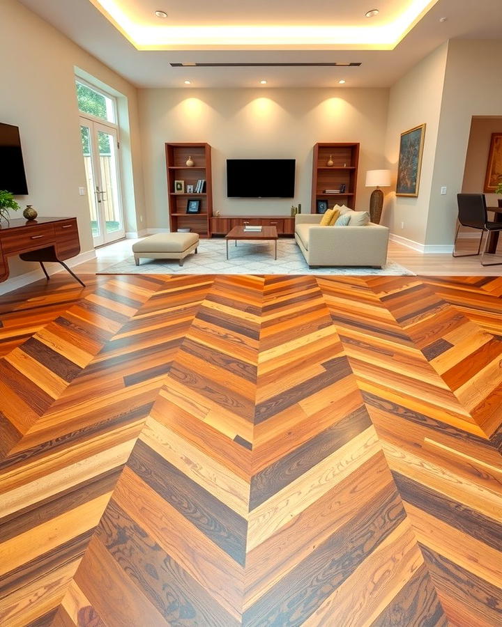 Chevron Design - 25 Wood Floor Design Ideas