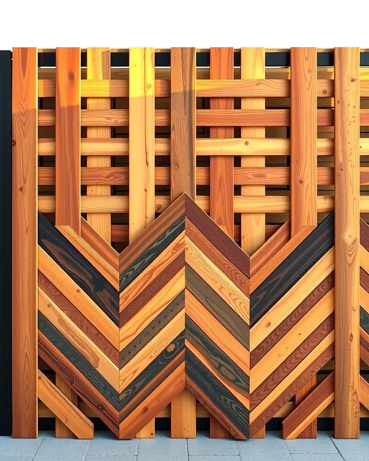 Chevron Pattern Pallet Fence 2 - 25 Pallet Fence Ideas