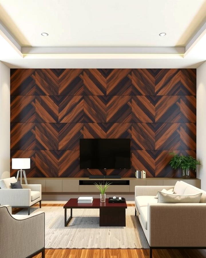 Chevron Patterned Panels - 25 Wall Paneling Ideas