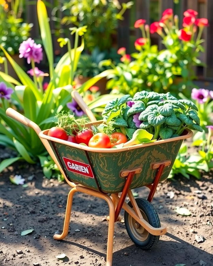 Childrens Garden Project - 25 Old Wheelbarrow Ideas