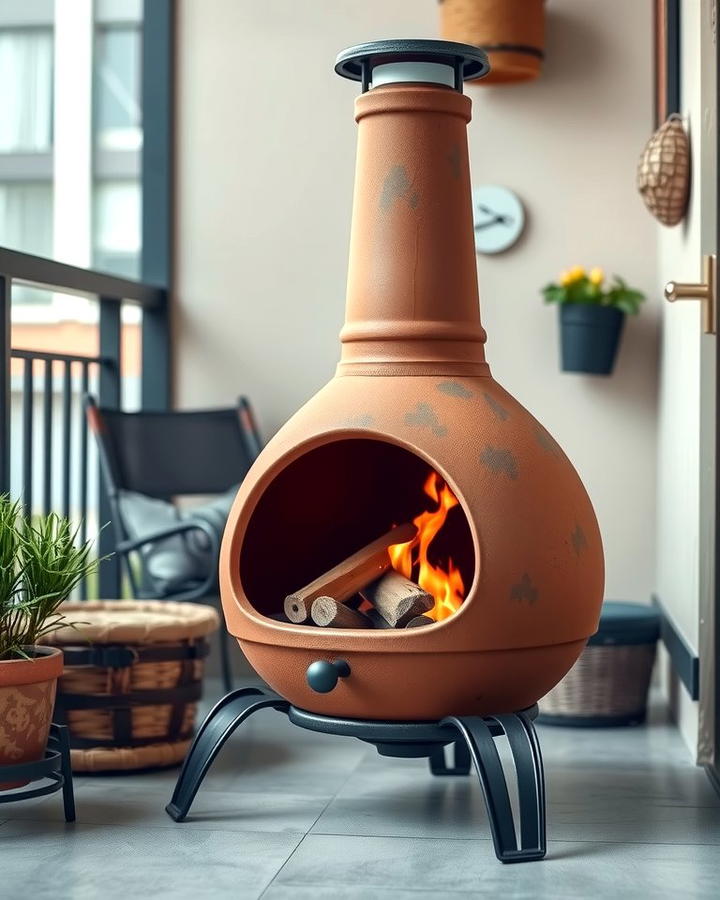 Chiminea Fireplace - 25 Outdoor Fireplace Ideas