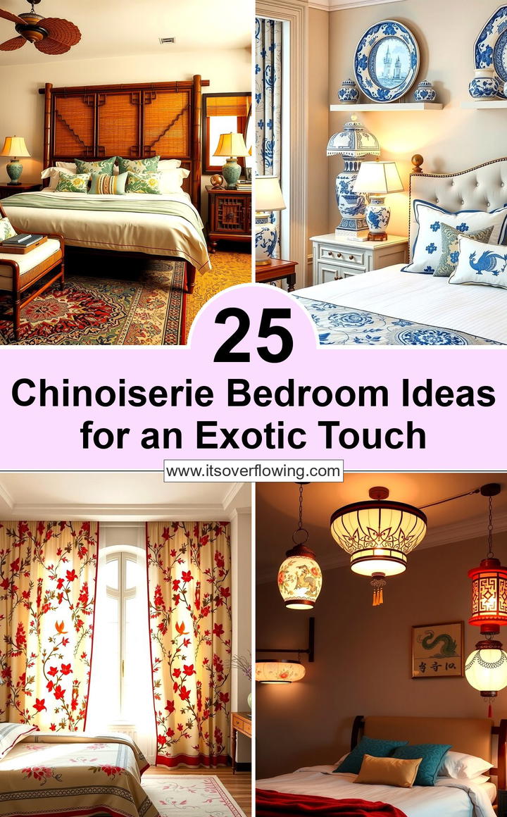 Chinoiserie Bedroom Ideas for an Exotic Touch